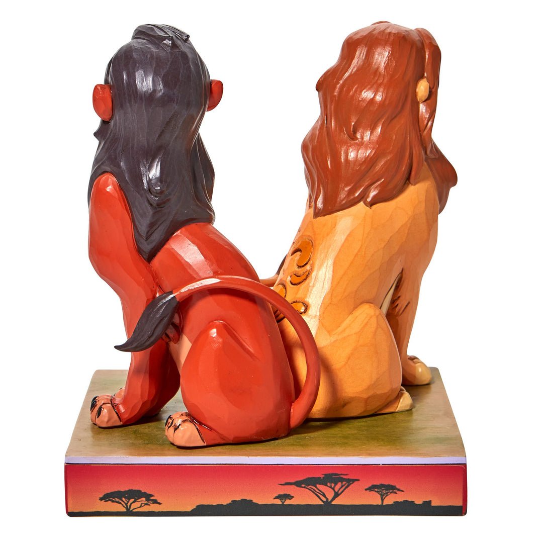Jim Shore Disney Traditions The Lion King Simba and Scar Figurine, 6.5"