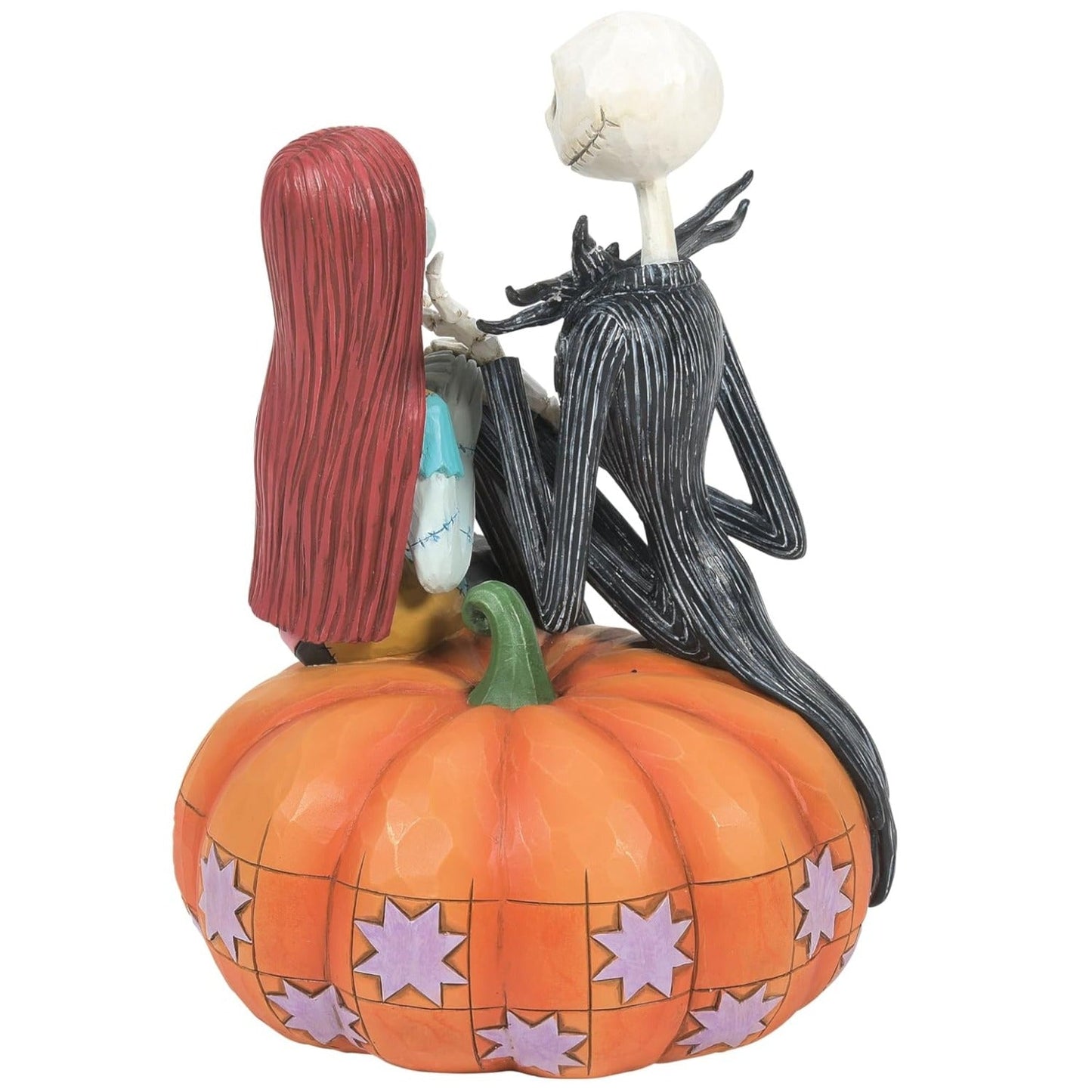 Jim Shore Disney Traditions The Nightmare Before Christmas Jack and Sally on Pumpkin Figurine