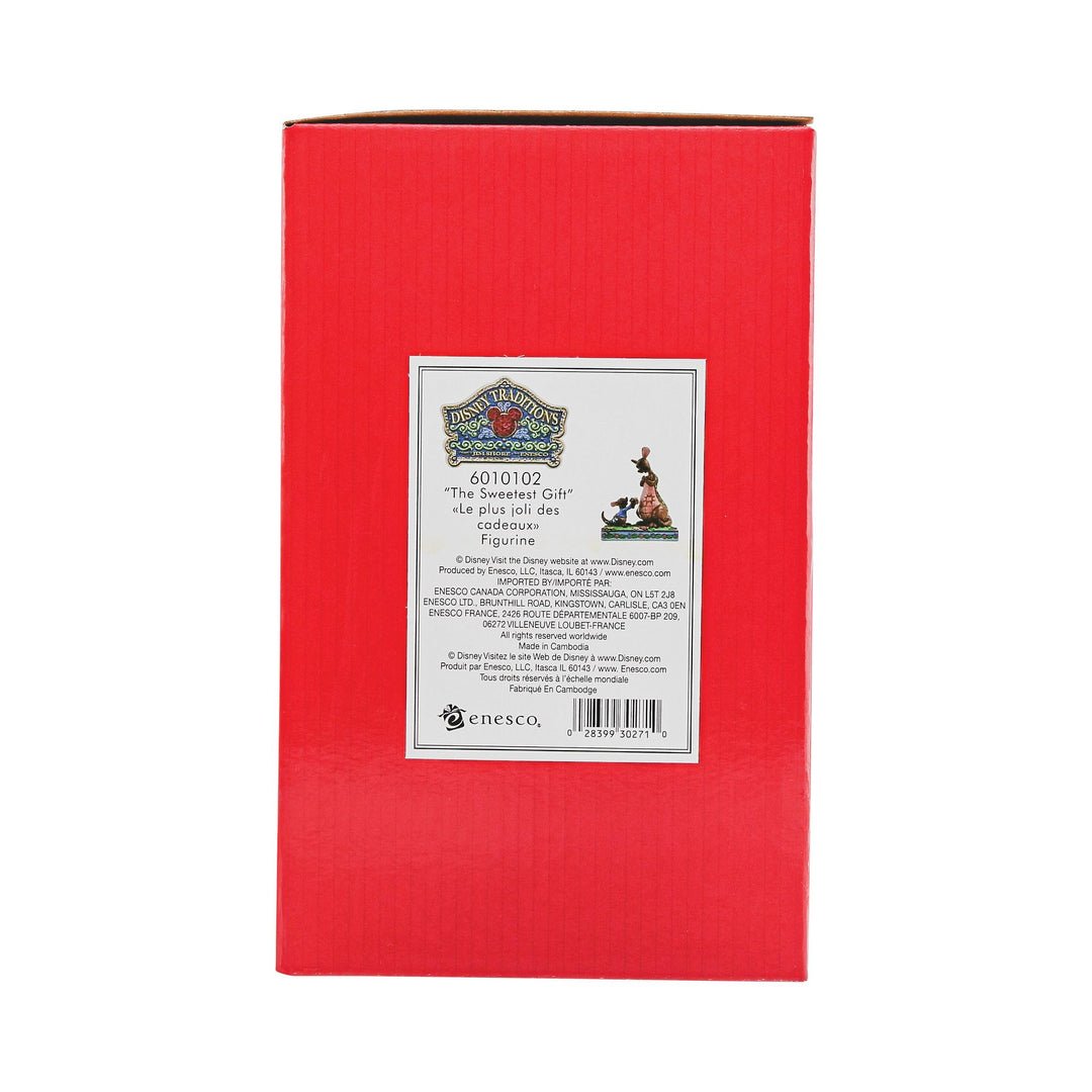 Jim Shore Disney Traditions Winnie The Pooh Roo Giving Kanga Flowers Figurine, 6 Inch