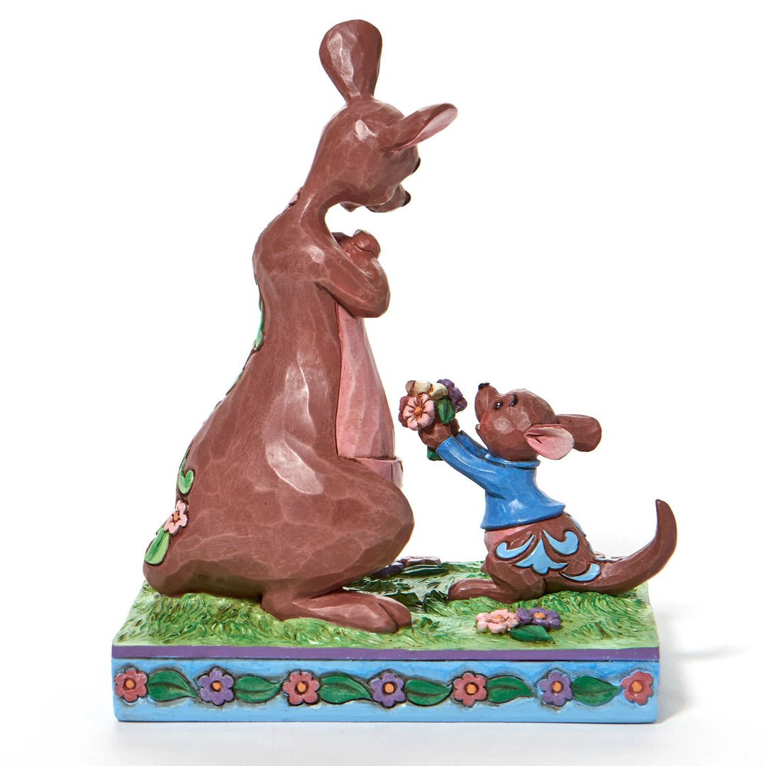 Jim Shore Disney Traditions Winnie The Pooh Roo Giving Kanga Flowers Figurine, 6 Inch