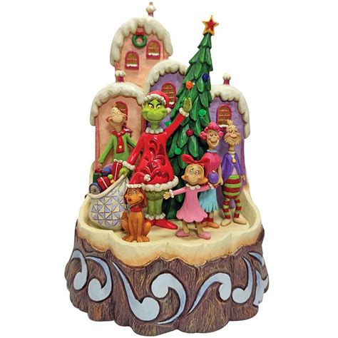 Jim Shore Dr. Seuss The Grinch Carved by Heart Lit Figurine