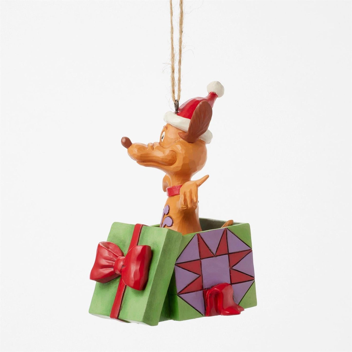 Jim Shore Grinch Max In Present Ornament
