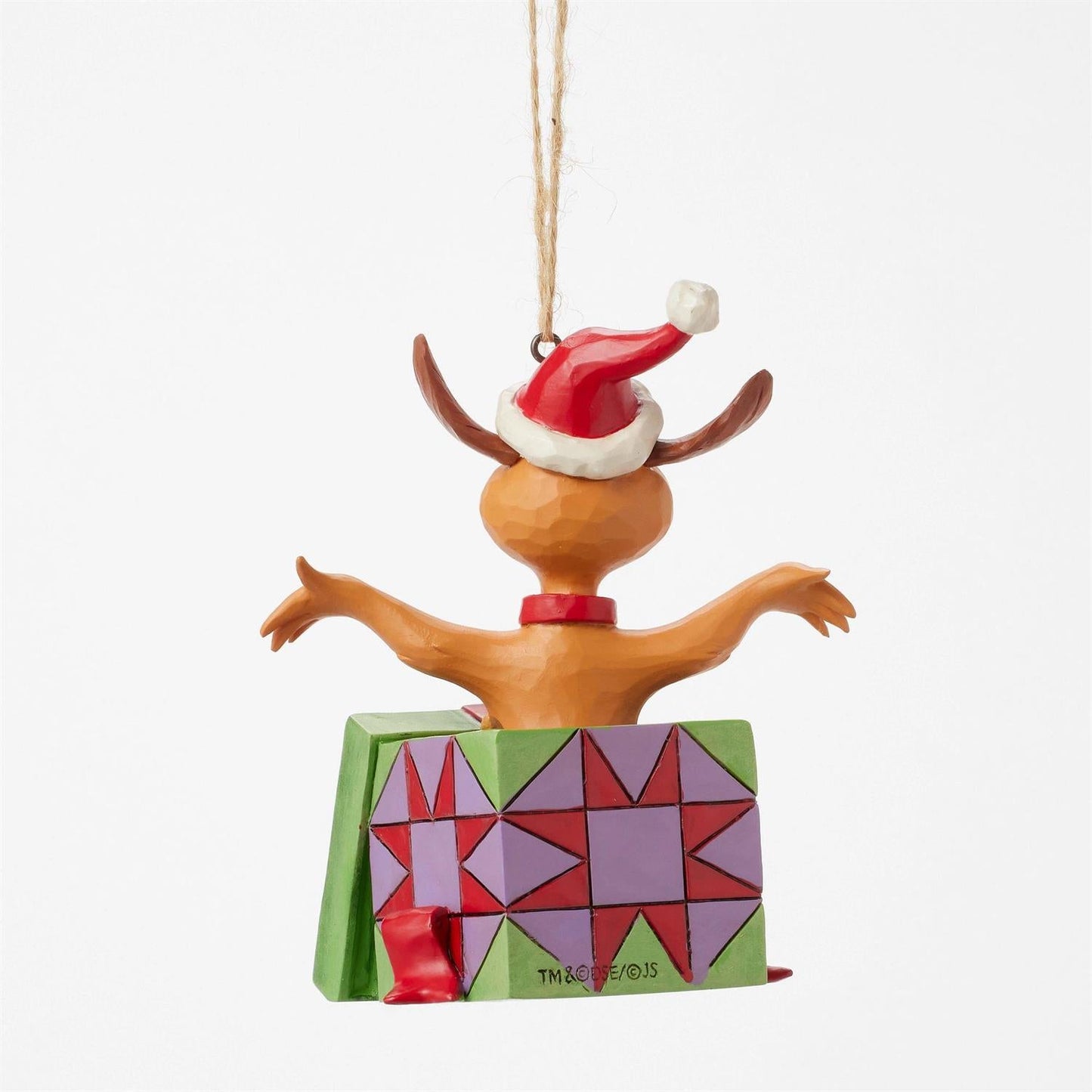 Jim Shore Grinch Max In Present Ornament
