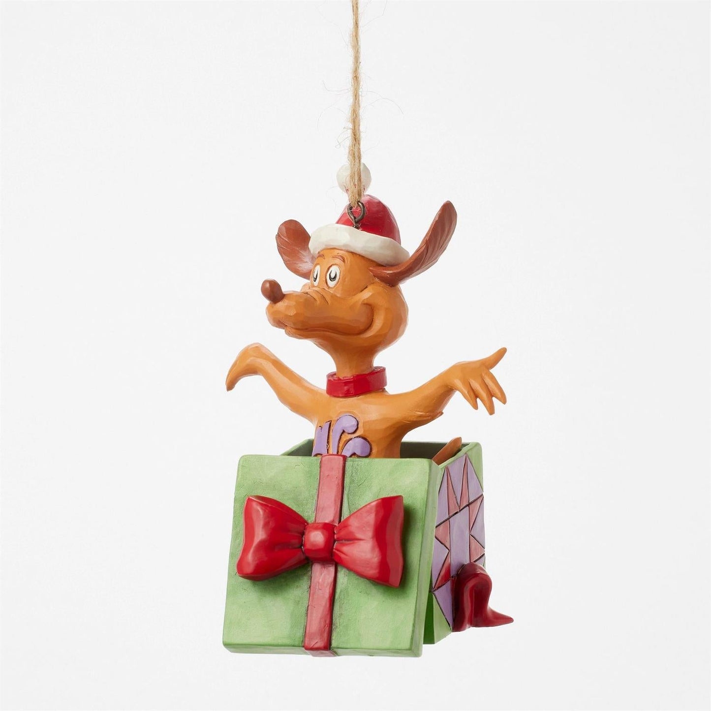 Jim Shore Grinch Max In Present Ornament