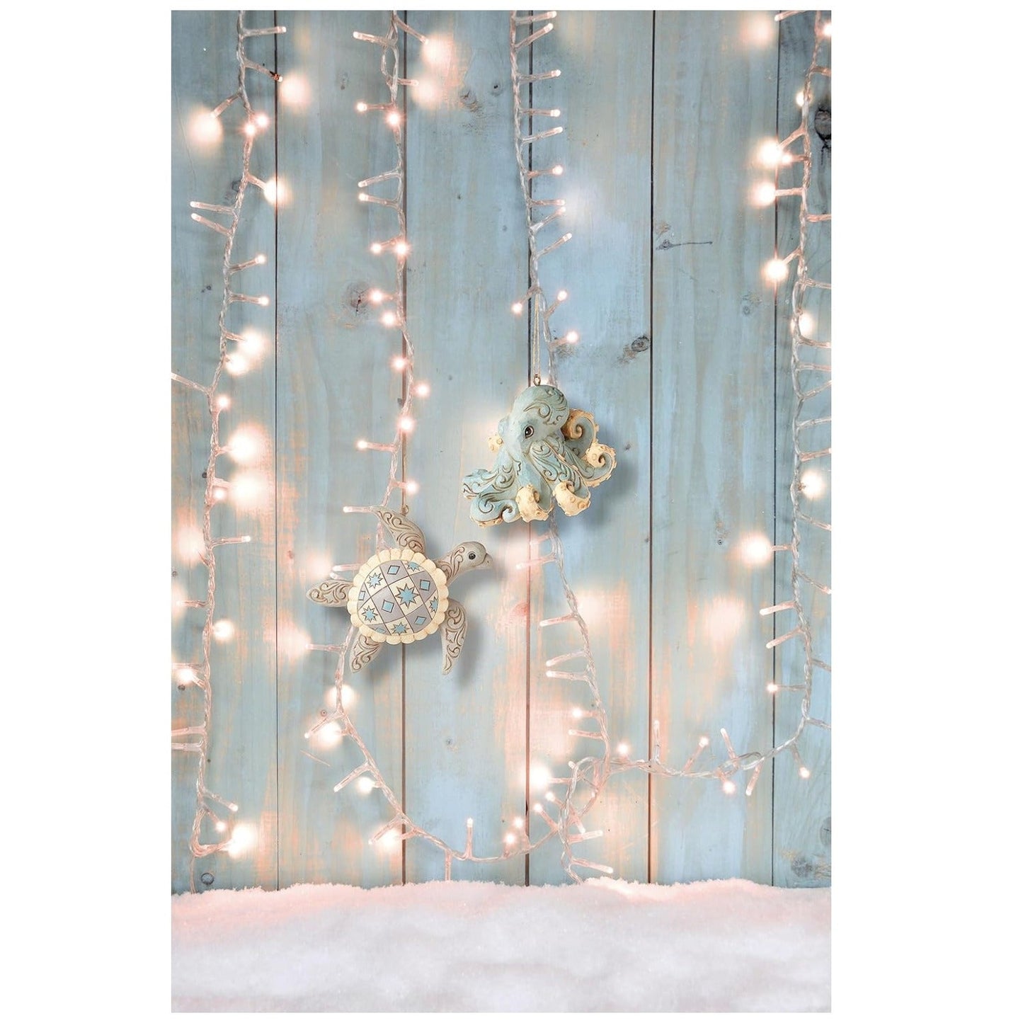 Jim Shore Heartwood Creek Coastal Sea Turtle Hanging Ornament, 1.1 Inch