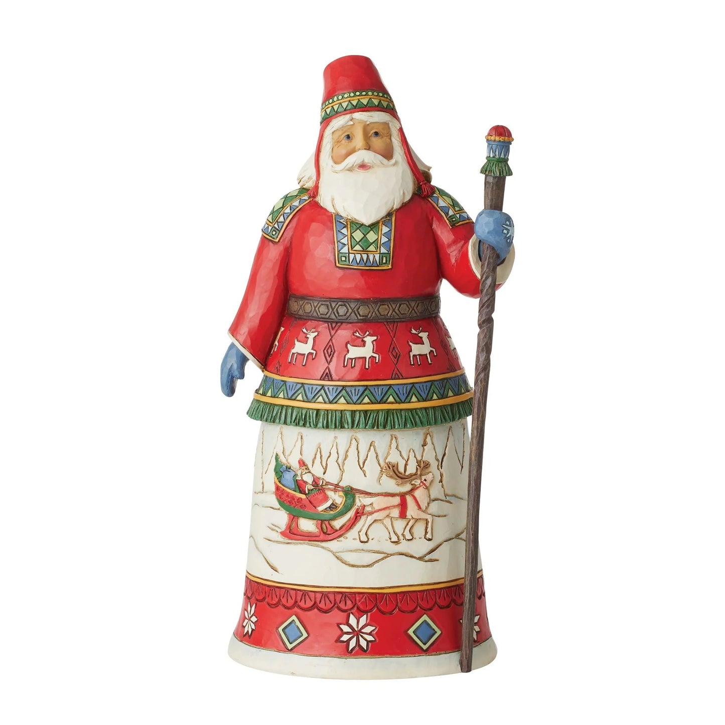 Jim Shore Heartwood Creek Laplander Santa 15th Annual, 10"H
