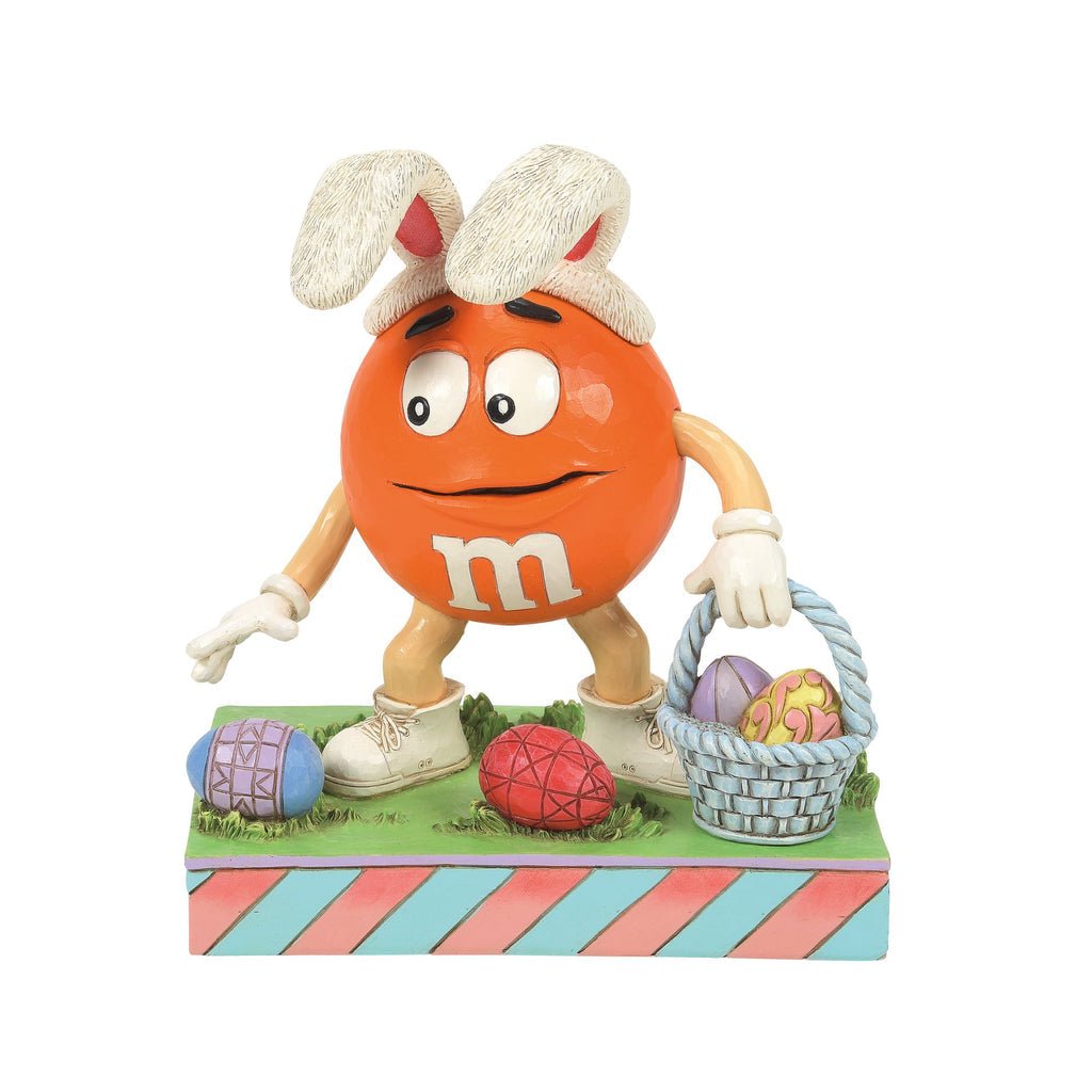 Jim Shore Heartwood Creek M&M'S Orange Character Easter Egg Hunt Figurine