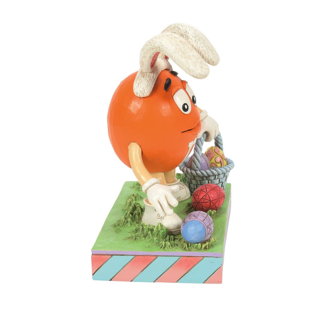 Jim Shore Heartwood Creek M&M'S Orange Character Easter Egg Hunt Figurine