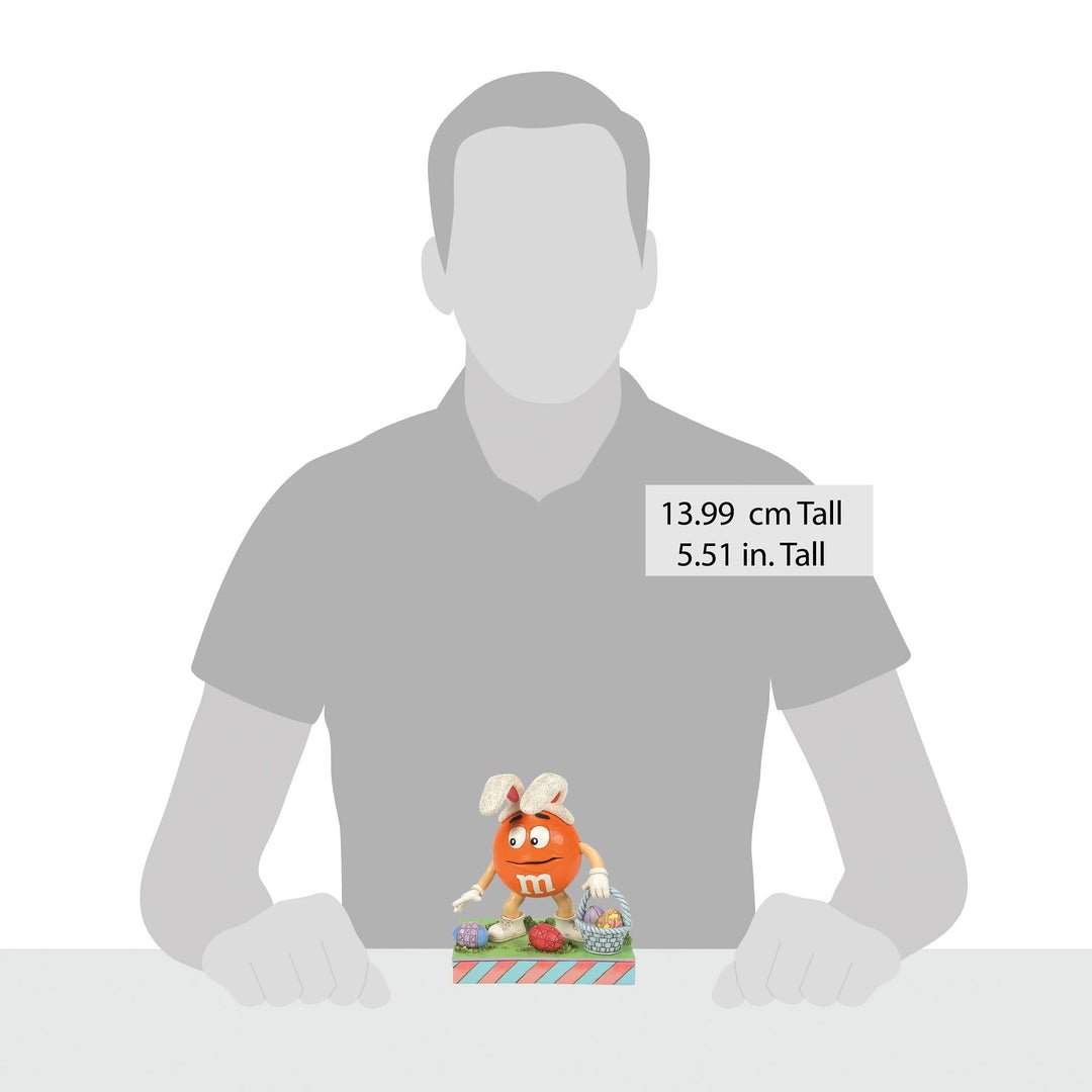 Jim Shore Heartwood Creek M&M'S Orange Character Easter Egg Hunt Figurine