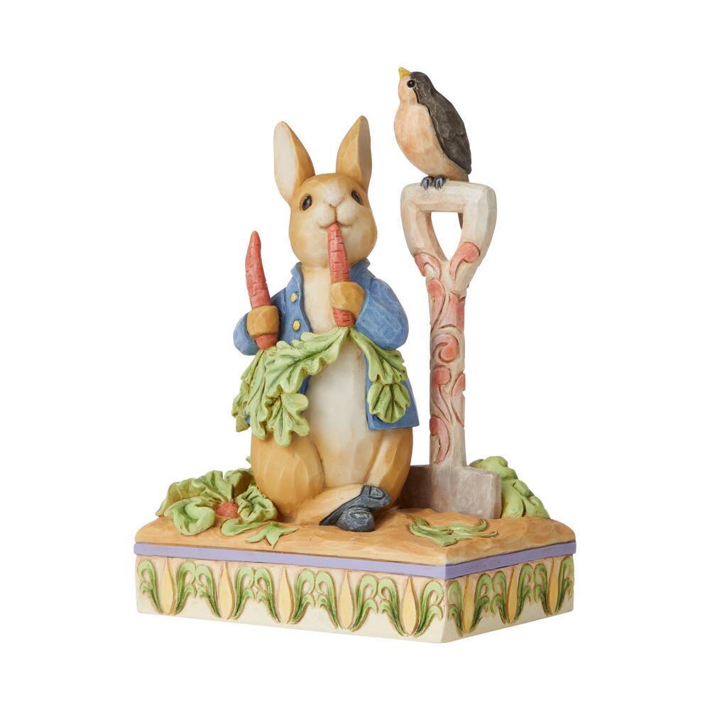 Jim Shore Heartwood Creek Peter Rabbit in Garden Figurine, 5.75"