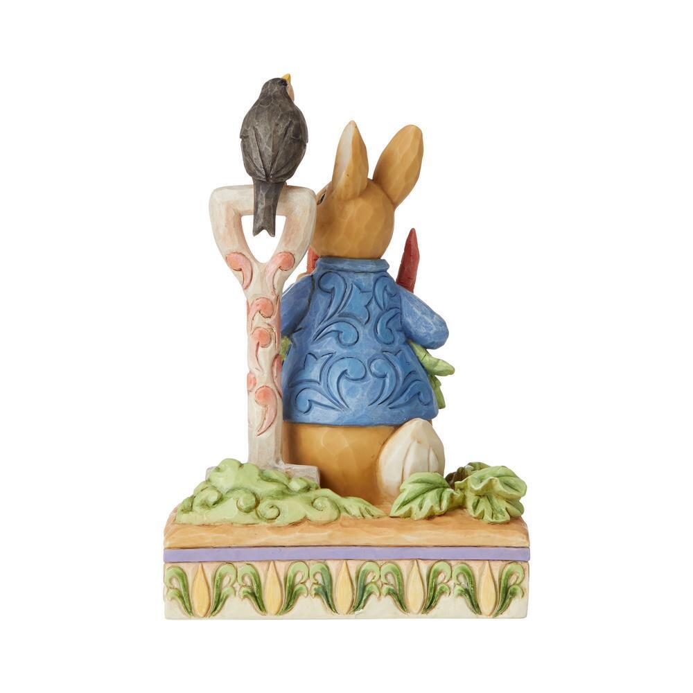 Jim Shore Heartwood Creek Peter Rabbit in Garden Figurine, 5.75"
