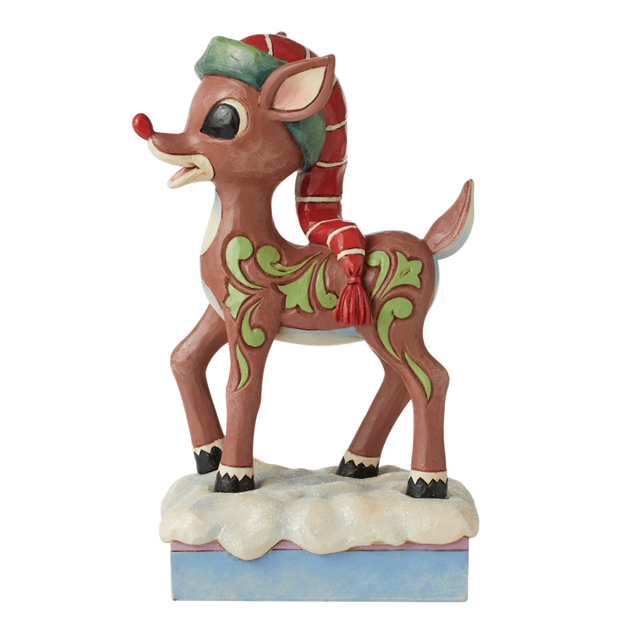 Jim Shore Heartwood Creek Rudolph in Hat Figurine, 6.89 Inch