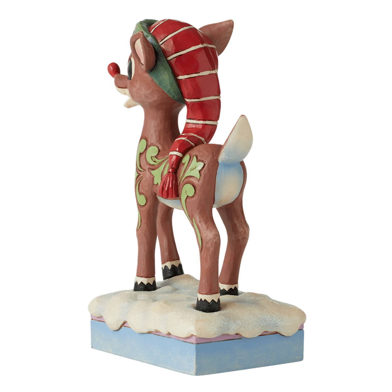 Jim Shore Heartwood Creek Rudolph in Hat Figurine, 6.89 Inch