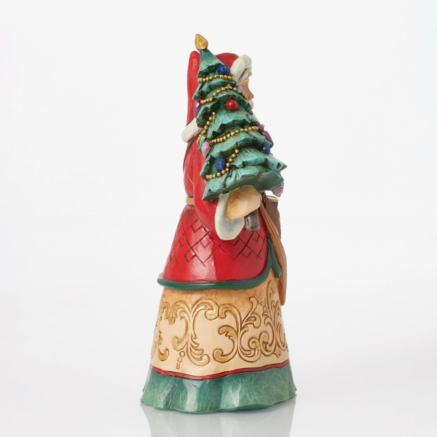 Jim Shore Heartwood Creek "Sharing Merriment and Cheer" Santa Figurine, 8"