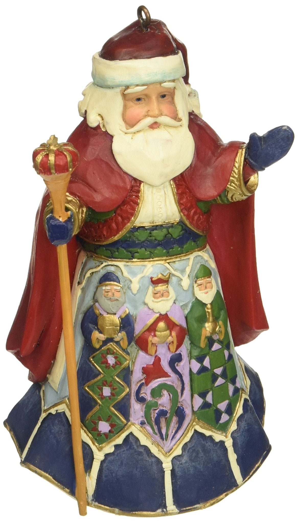 Jim Shore Heartwood Creek Spanish Santa Hanging Ornament, 4.5”