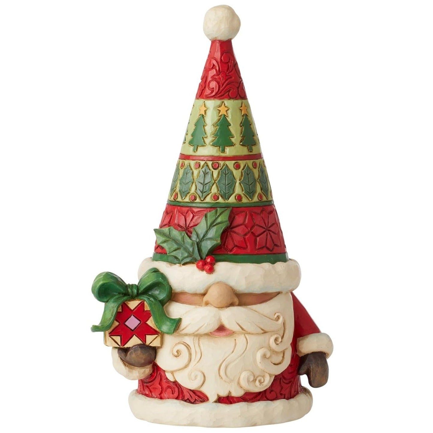 Jim Shore "Just BeClause!" Santa Gnome Holding Gifts Figurine