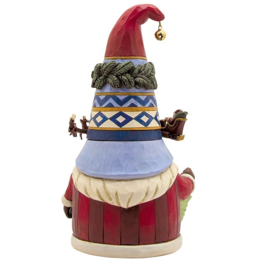 Jim Shore "Merriment Full Circle" Gnome Rotating Sleigh Around