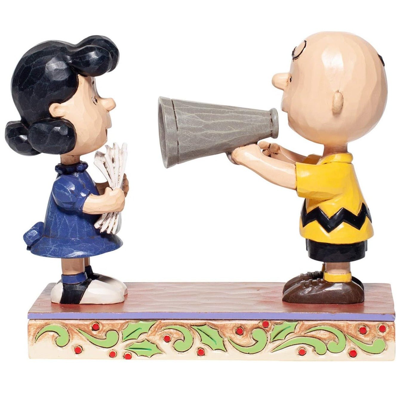 Jim Shore Peanuts Christmas Pageant Charlie Brown and Lucy Directors Figurine
