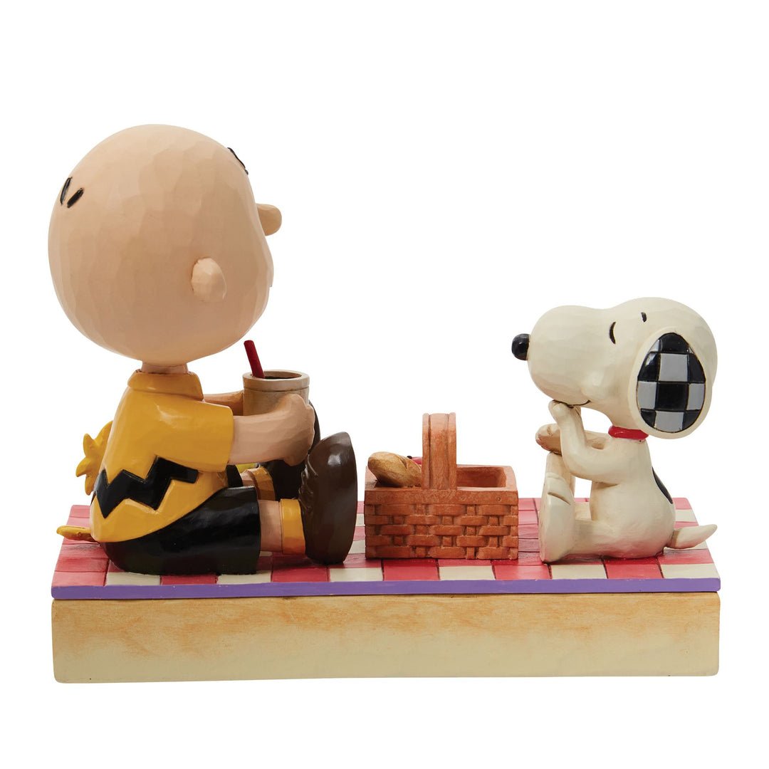 Jim Shore "Picnic Pals" Snoopy, Charlie Brown & Woodstock