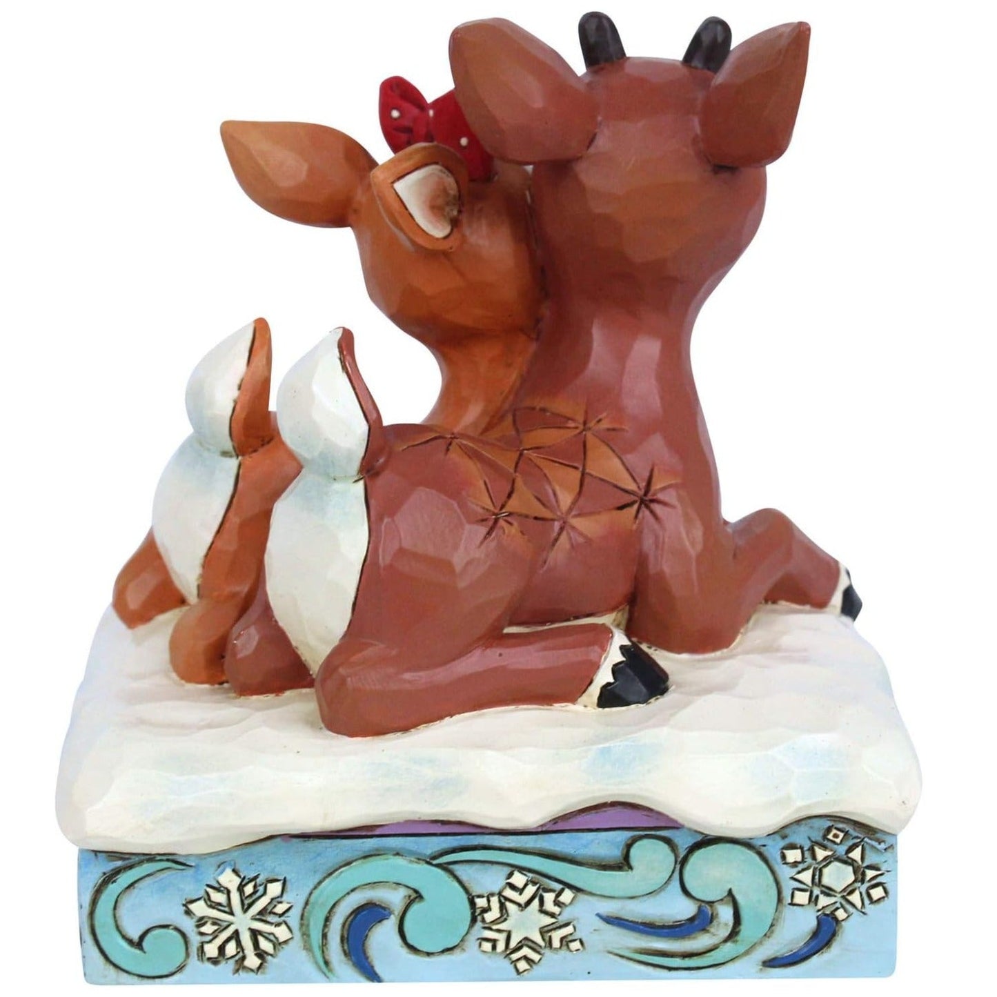 Jim Shore Rudolph and Clarice Laying Down Christmas Figurine