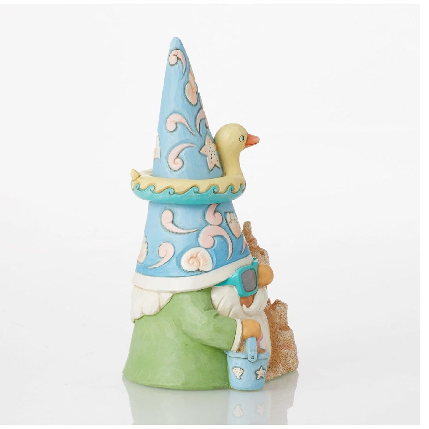 Jim Shore "The Beach Is Calling" Coastal Gnome and Sandcastle Figurine