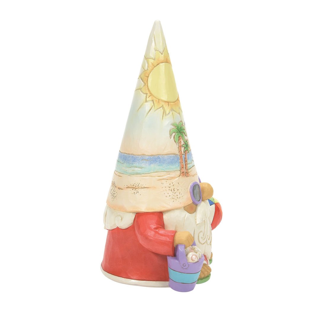 Jim Shore "Time for a shell - ebration!" Coastal Gnome Beachball Figurine