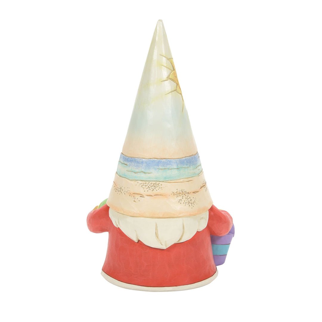 Jim Shore "Time for a shell - ebration!" Coastal Gnome Beachball Figurine