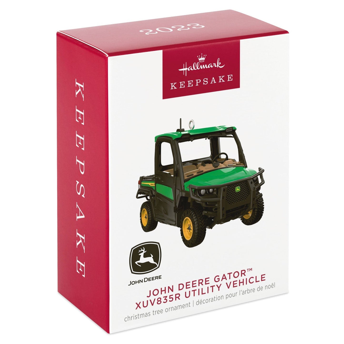John Deere Gator XUV835R Utility Vehicle Metal, 2023 Keepsake Ornament