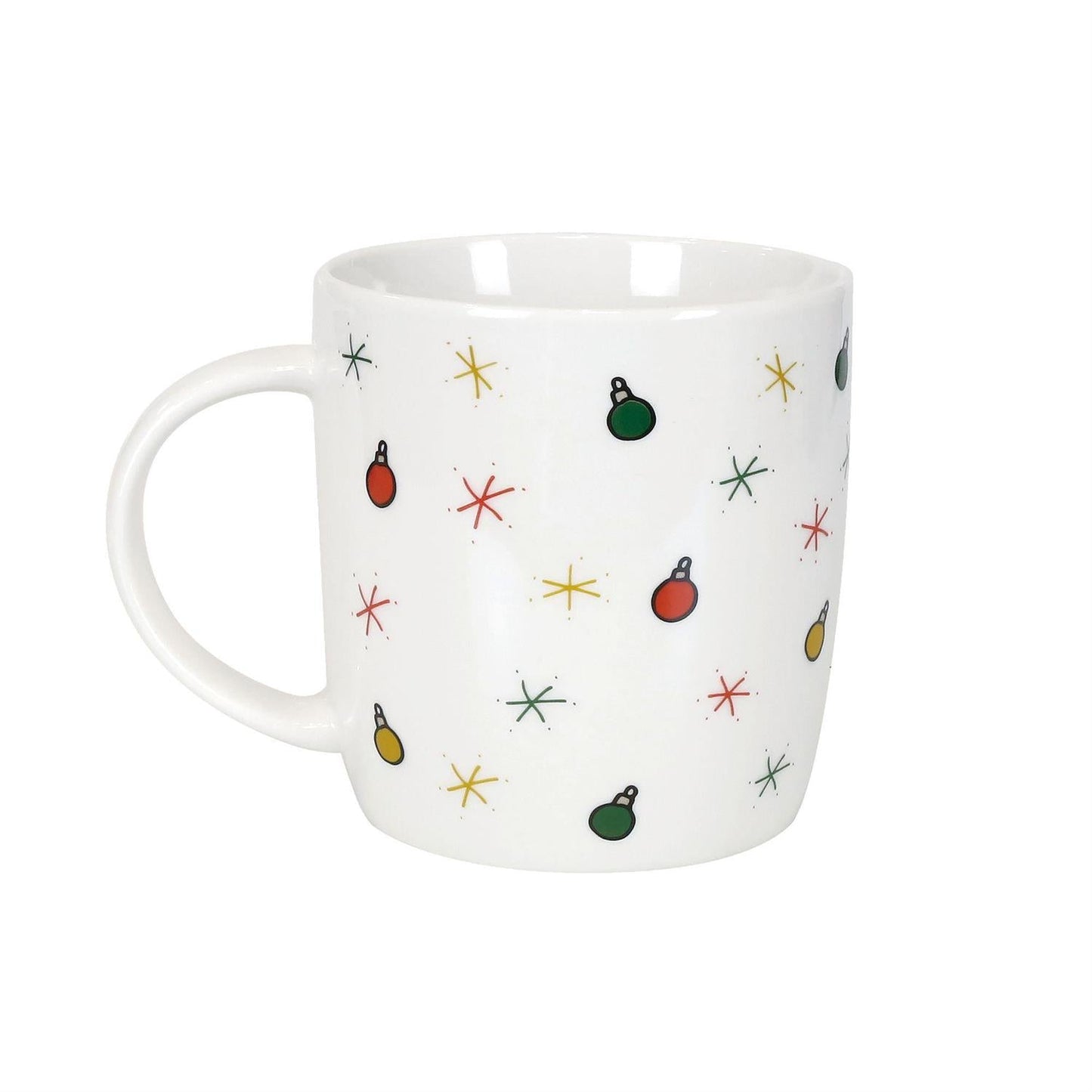 Jolly Santa Mug and Glasses Set, 12oz