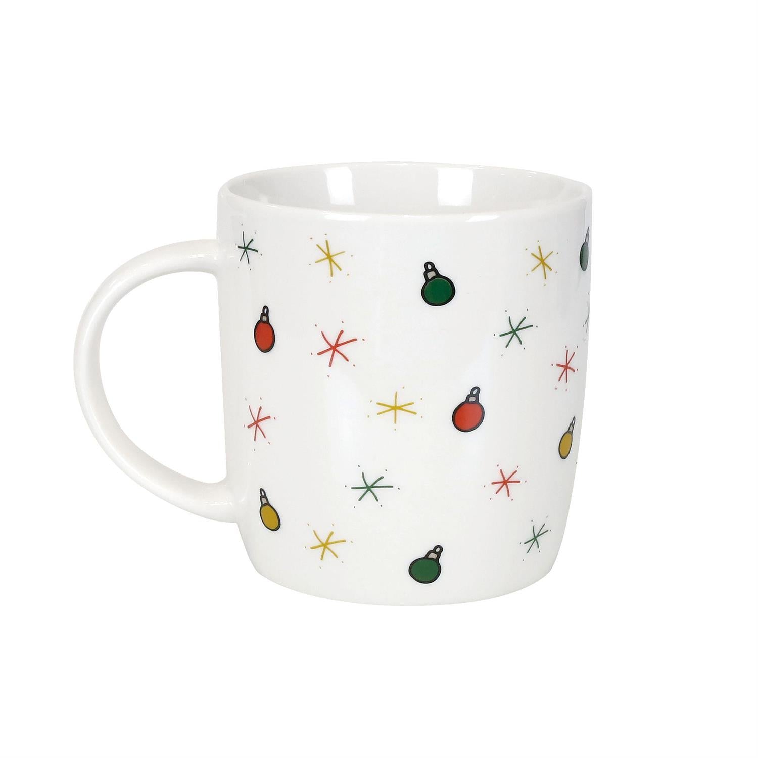 Jolly Santa Mug and Glasses Set, 12oz