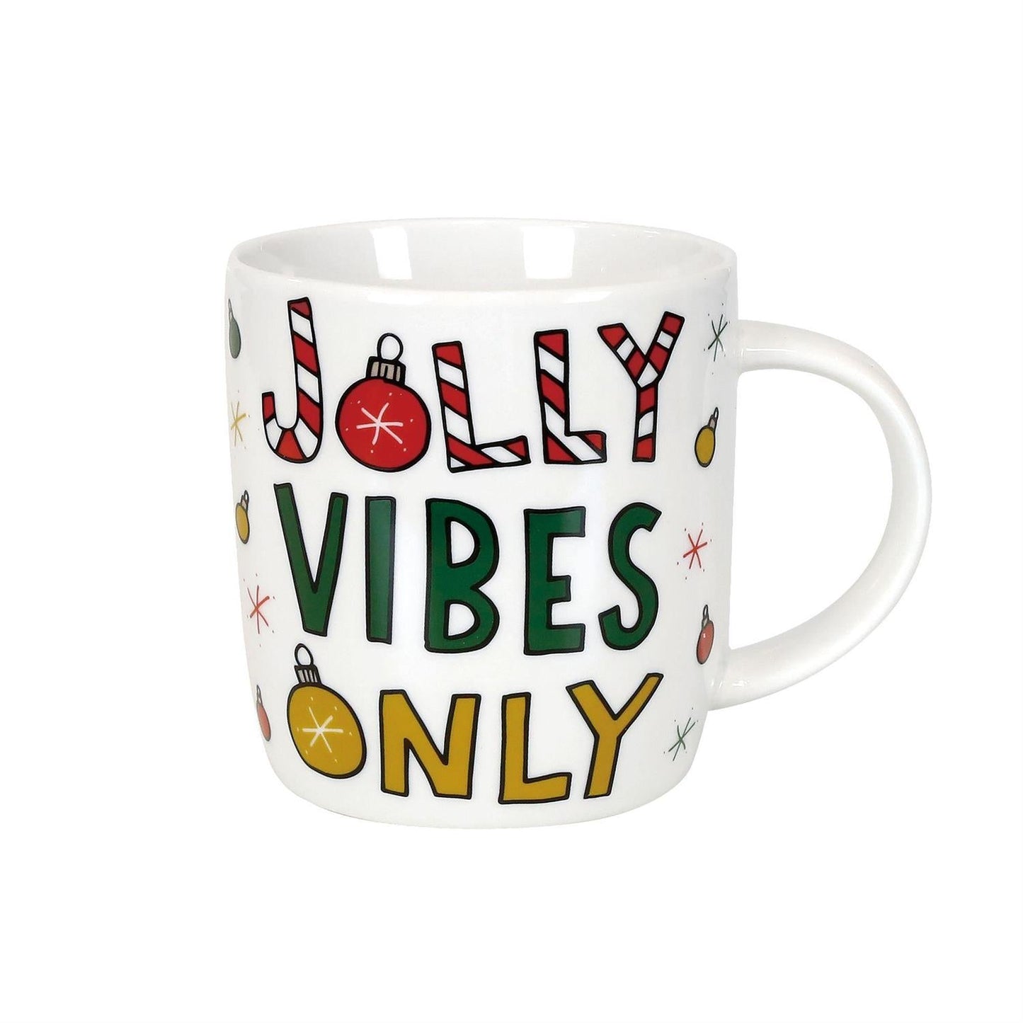 Jolly Santa Mug and Glasses Set, 12oz