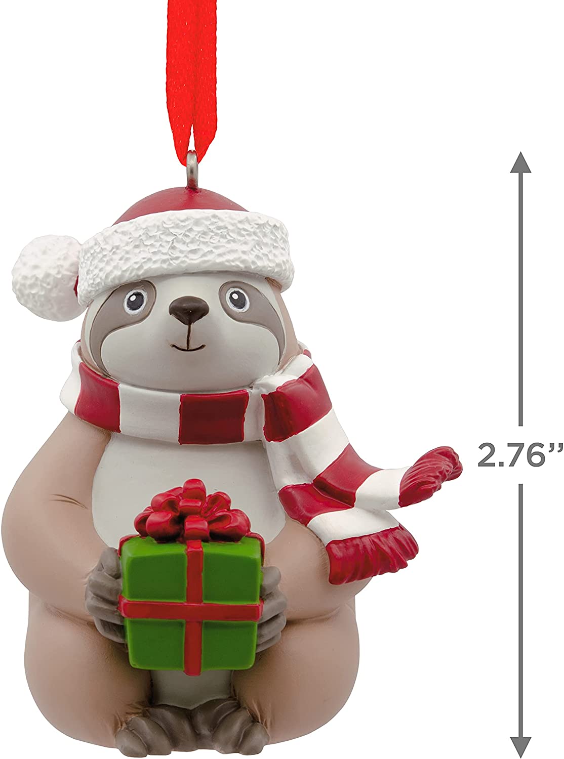 Jolly Sloth Tree Trimmer Ornament