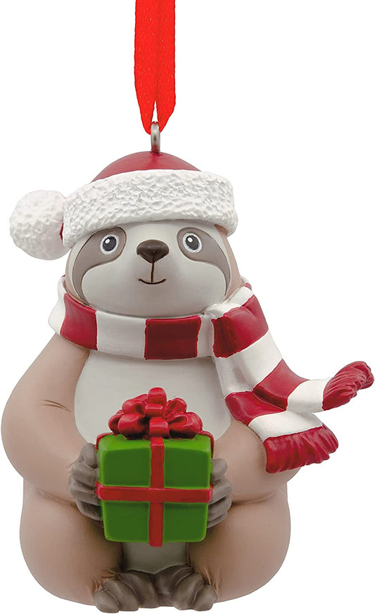 Jolly Sloth Tree Trimmer Ornament