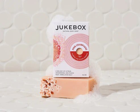 Jukebox All Natural Bar Soap, Pink Champagne