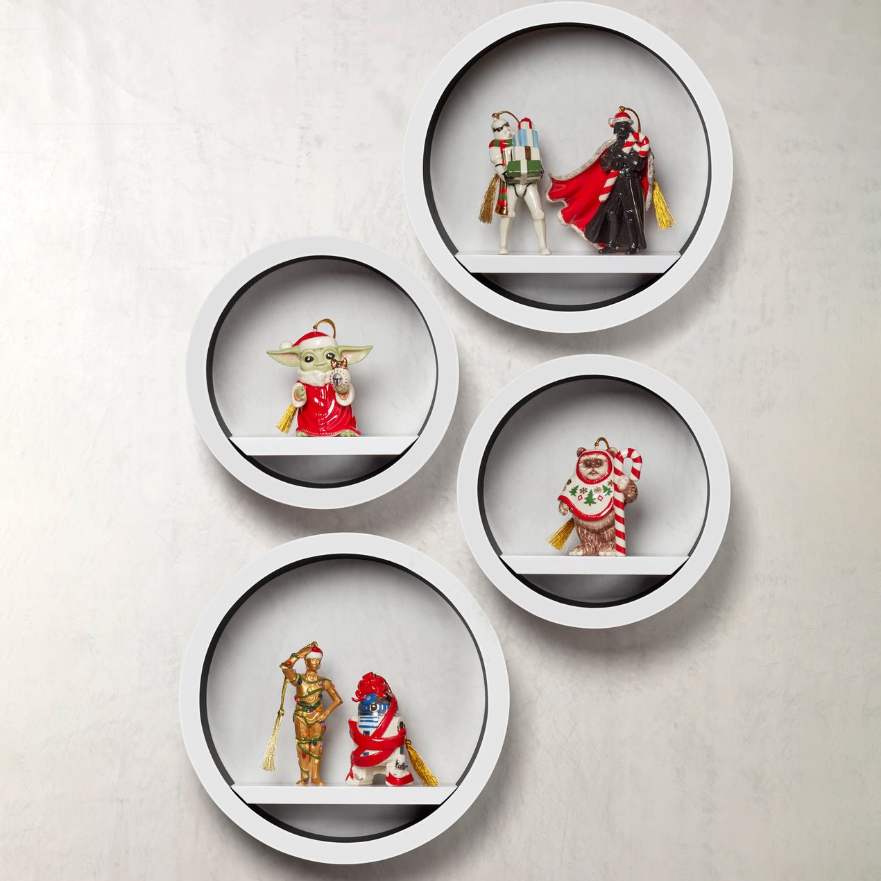 Lenox 2023 Disney Star Wars Baby Yoda, Grogu Santa Ornament