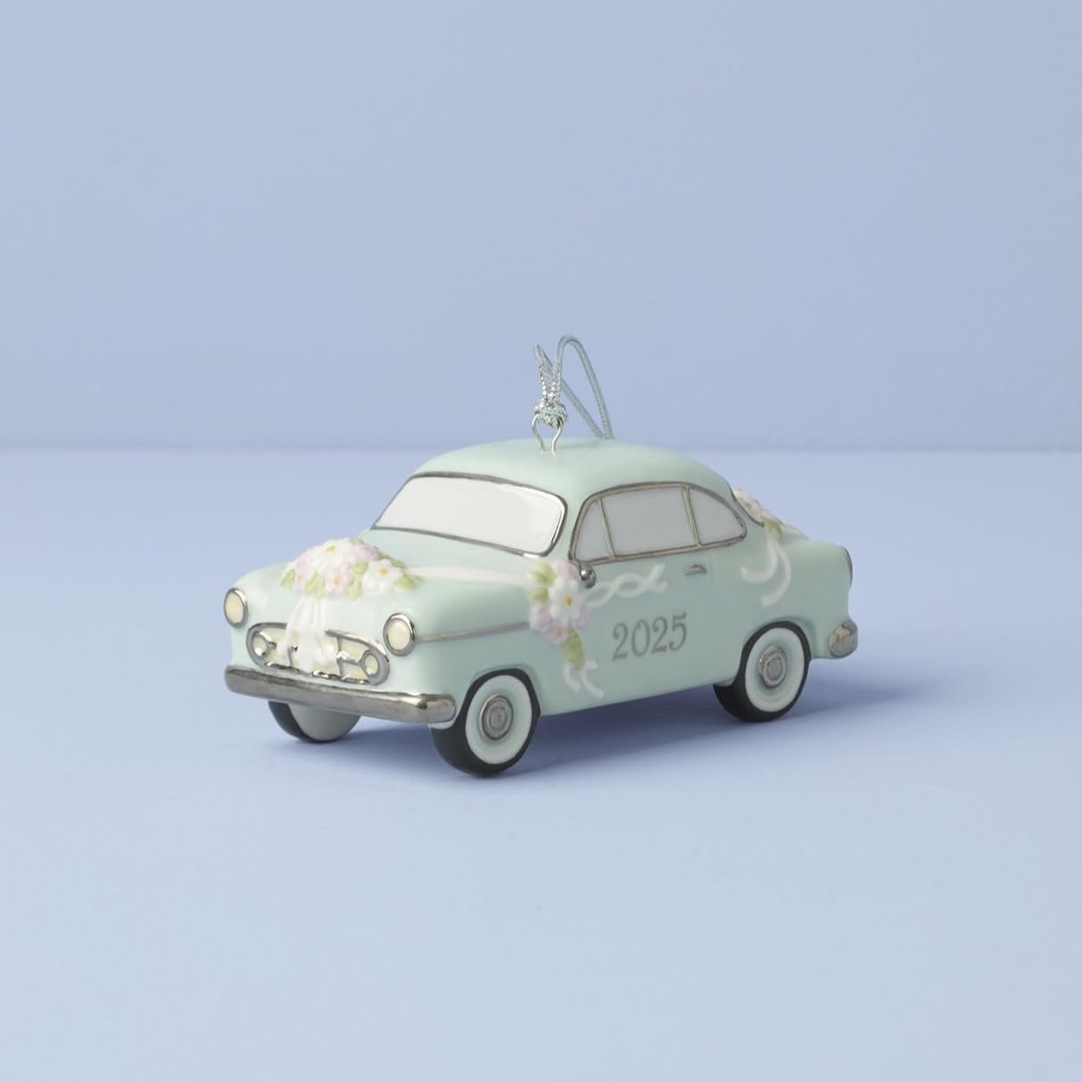 Lenox 2025 Just Married Vintage Car Christmas Ornament