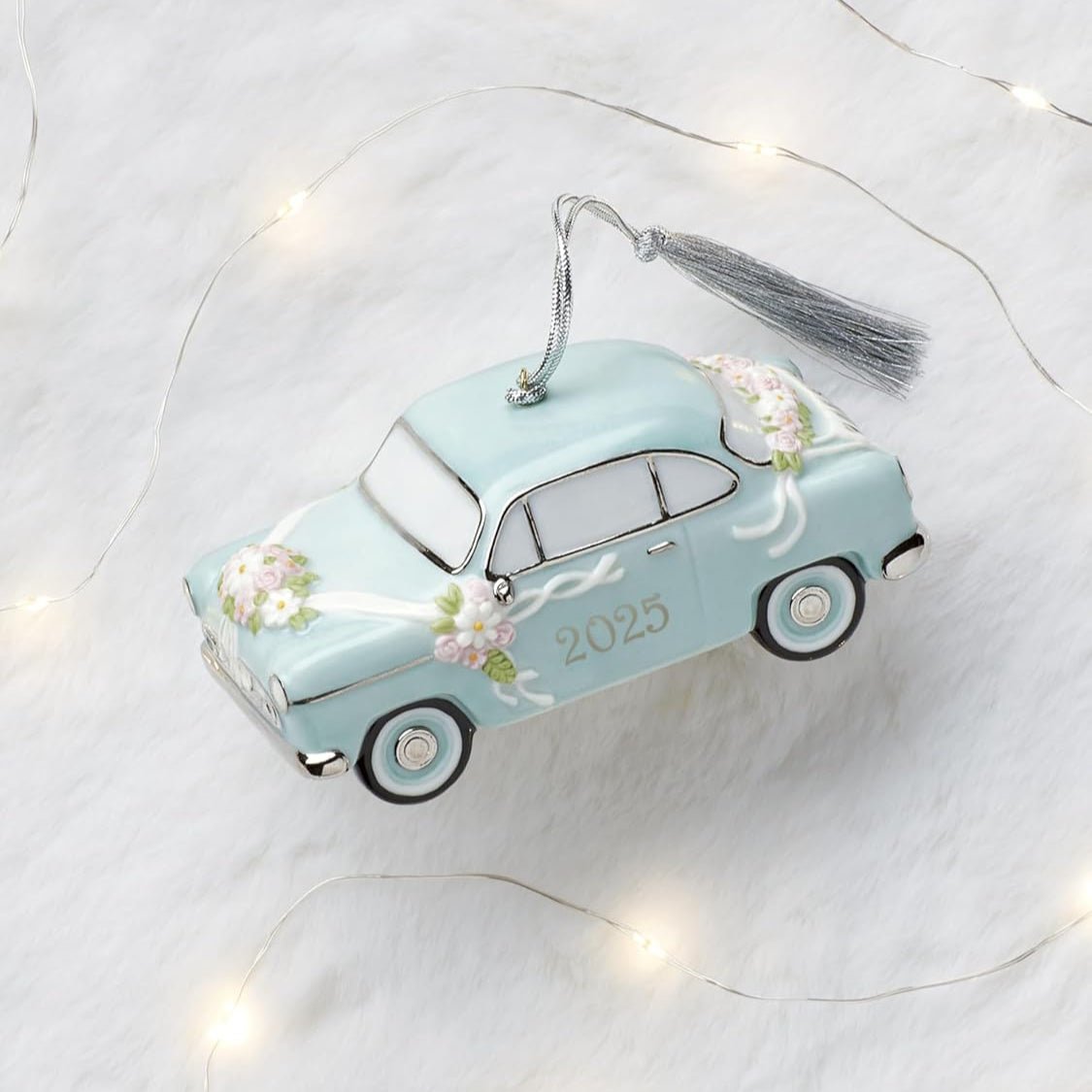 Lenox 2025 Just Married Vintage Car Christmas Ornament