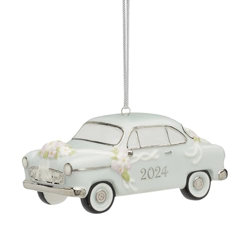 Lenox 895764 2024 Just Married Vintage Car Ornament