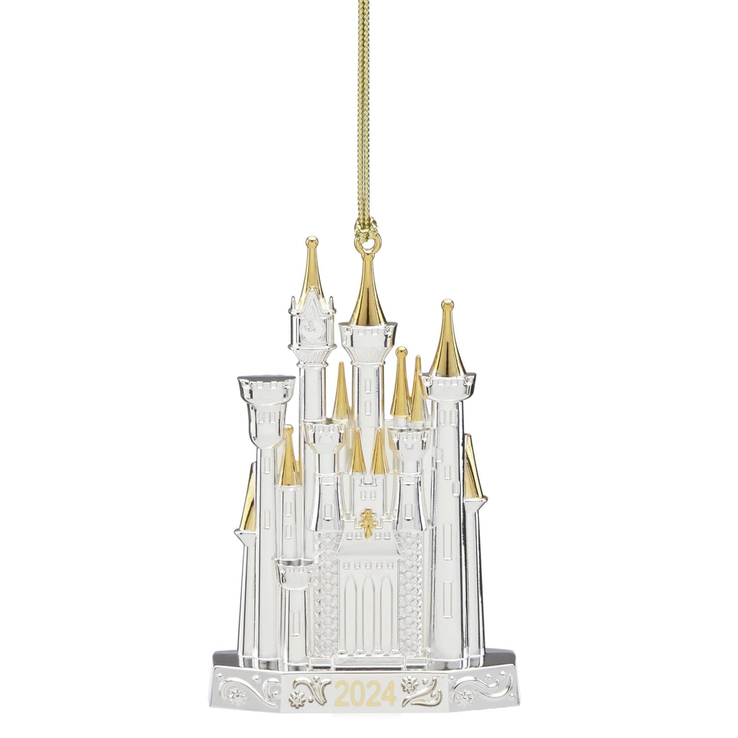 Lenox 895766 2024 Silverplated Disney Castle Metal Ornament