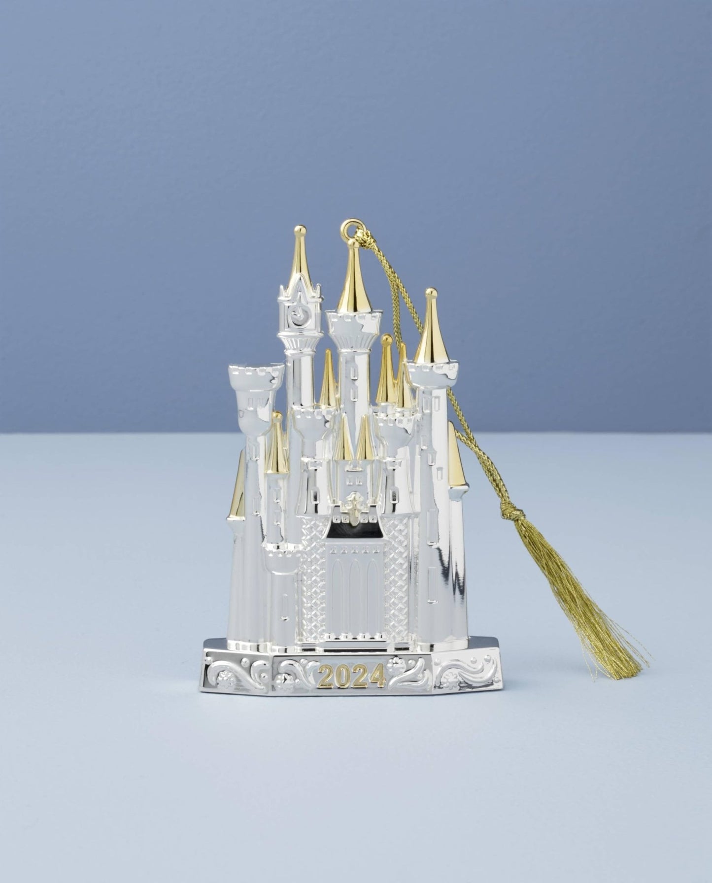 Lenox 895766 2024 Silverplated Disney Castle Metal Ornament