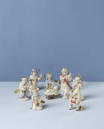 Lenox 896533 First Blessings Nativity 8 - Piece Ornament Set