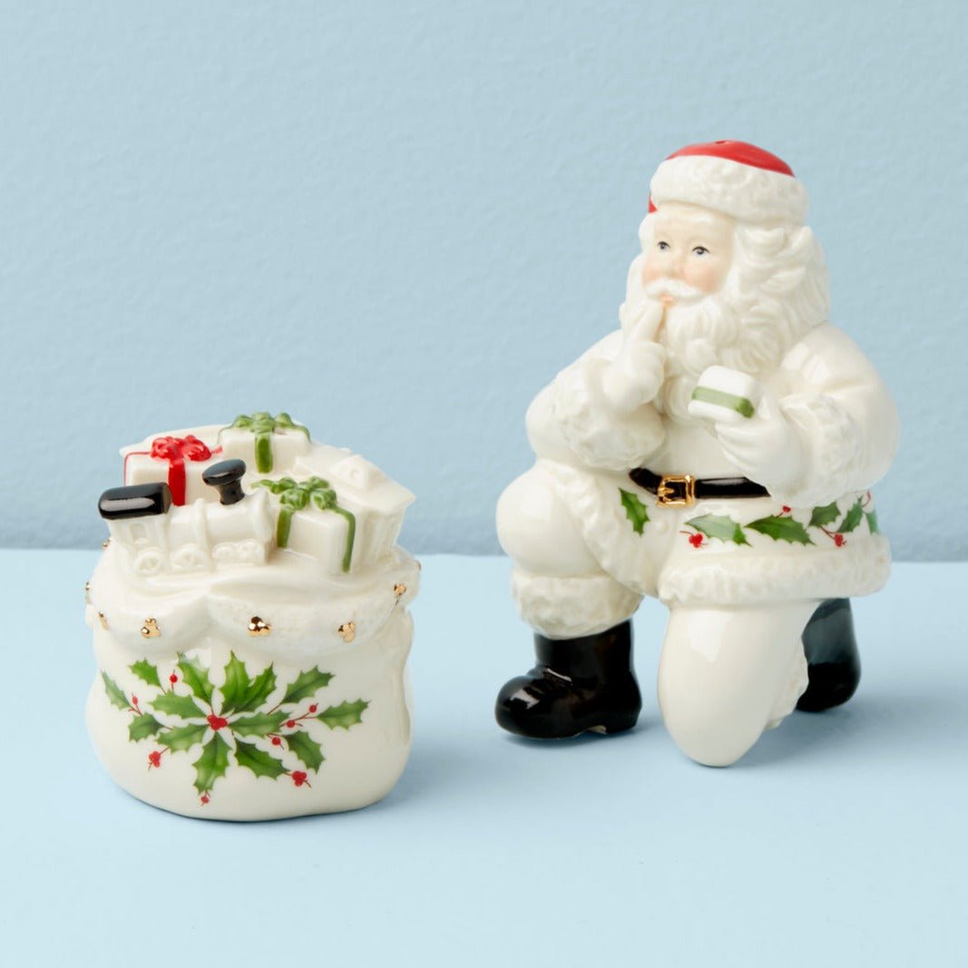 Lenox Holiday Figural Salt & Pepper Set