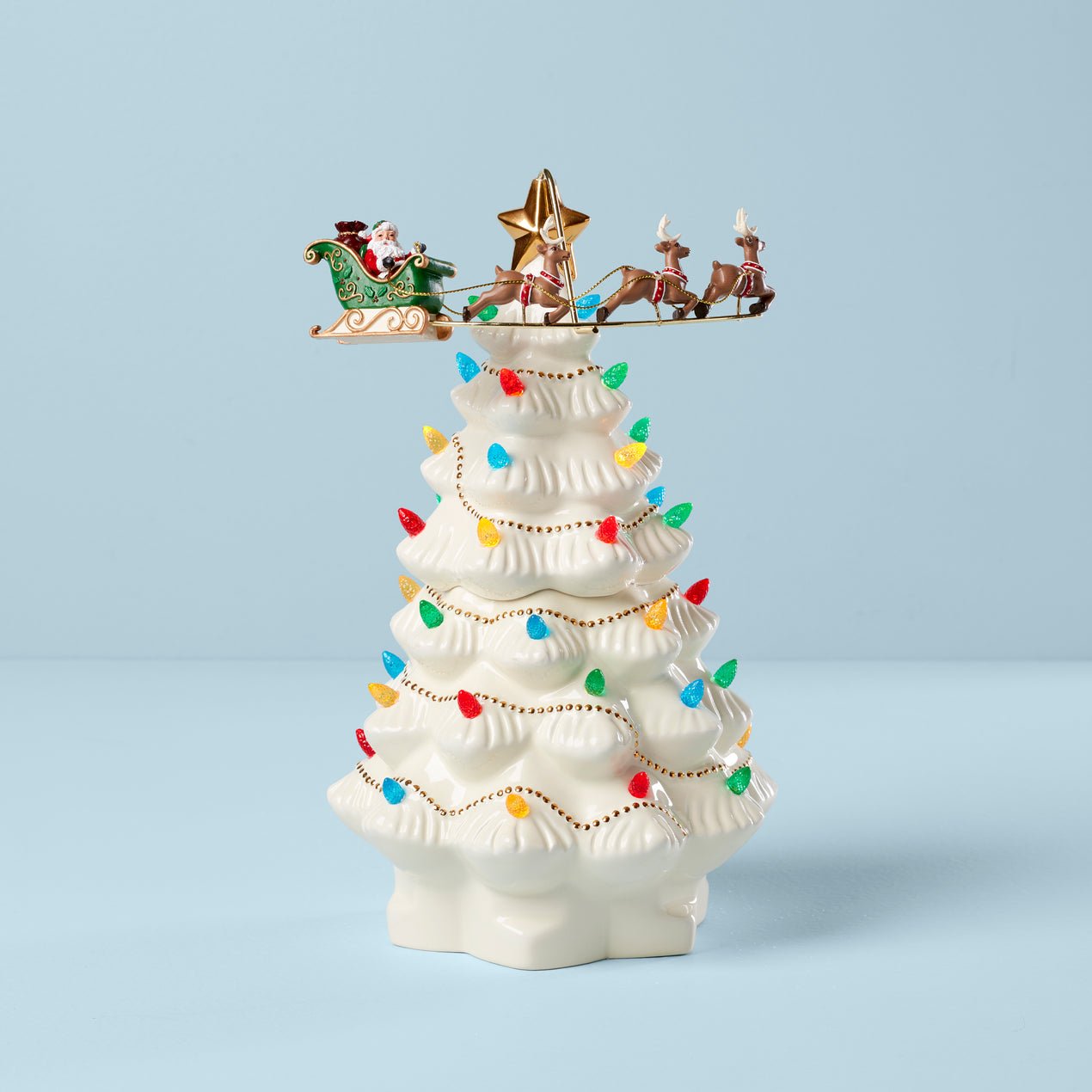 Lenox Treasured Traditions Tree with Flying Santa