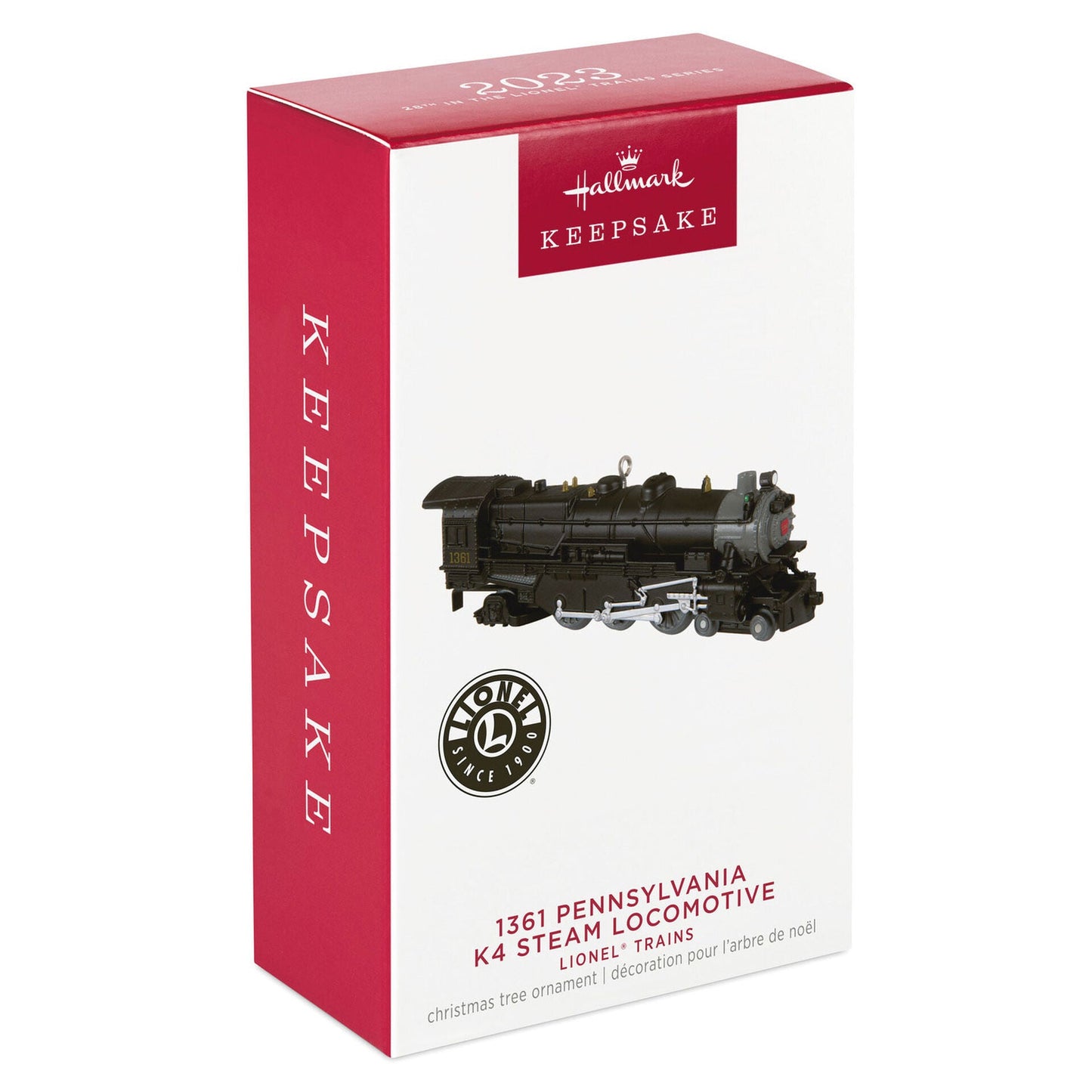 Lionel® Trains Black 1361 Pennsylvania K4 Steam Locomotive , 2023 Keepsake Metal Ornament