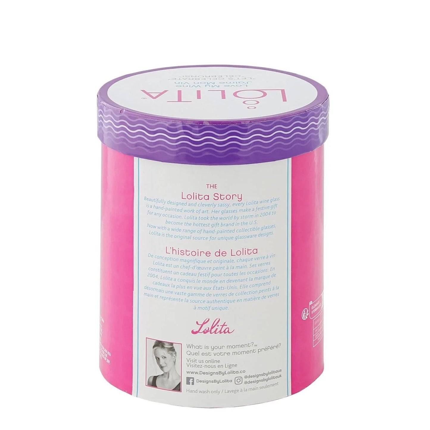 Lolita Happy 50th Birthday Stemless Wine Glass