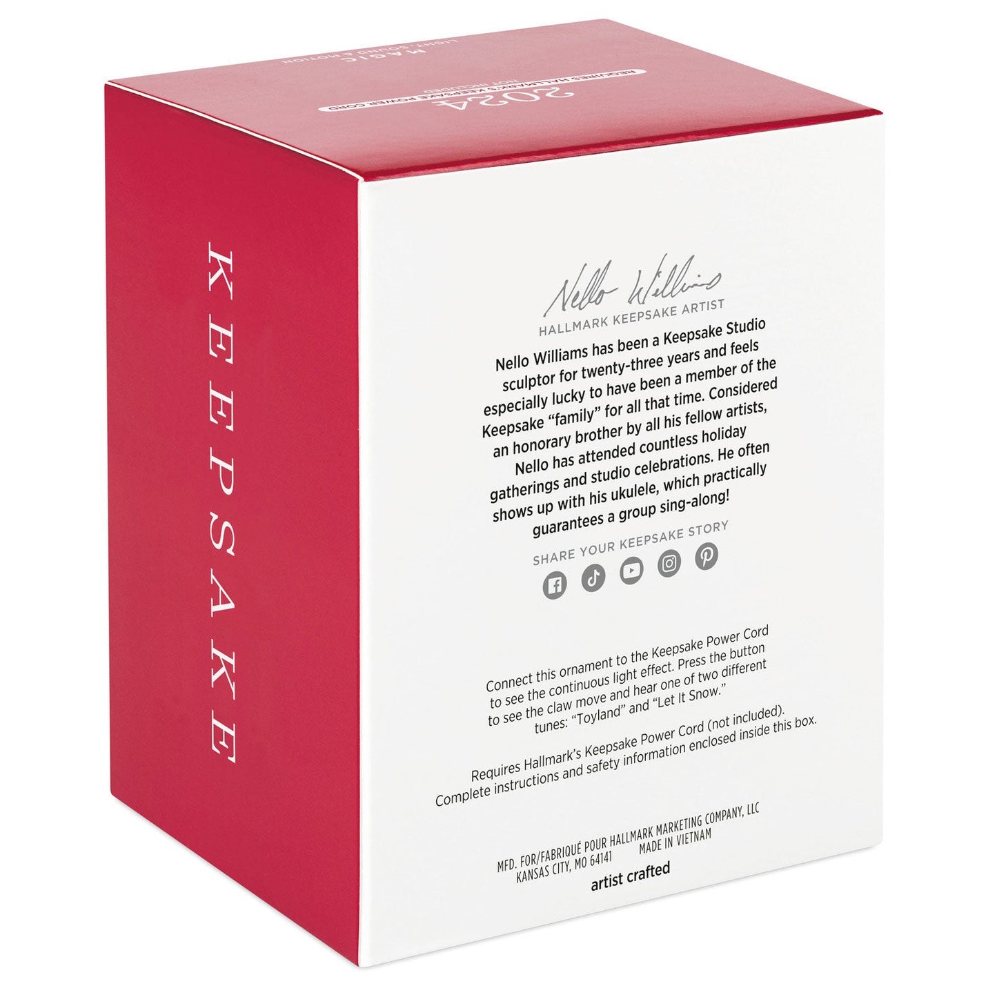 Magic Snowball Claw Game Musical 2024 Keepsake Ornament and Motion