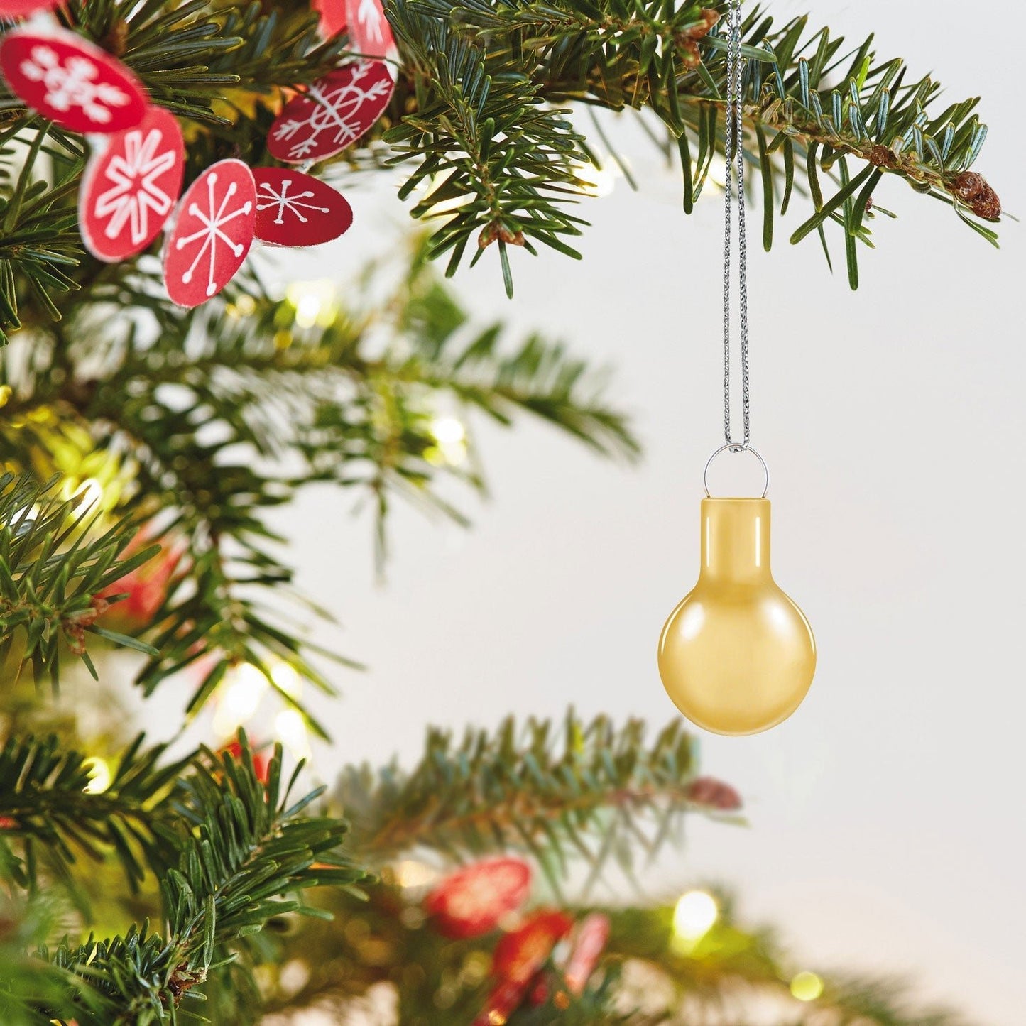 Mini Festive Red, Gold and Green Glass, 2023 Keepsake Ornaments, Set of 15