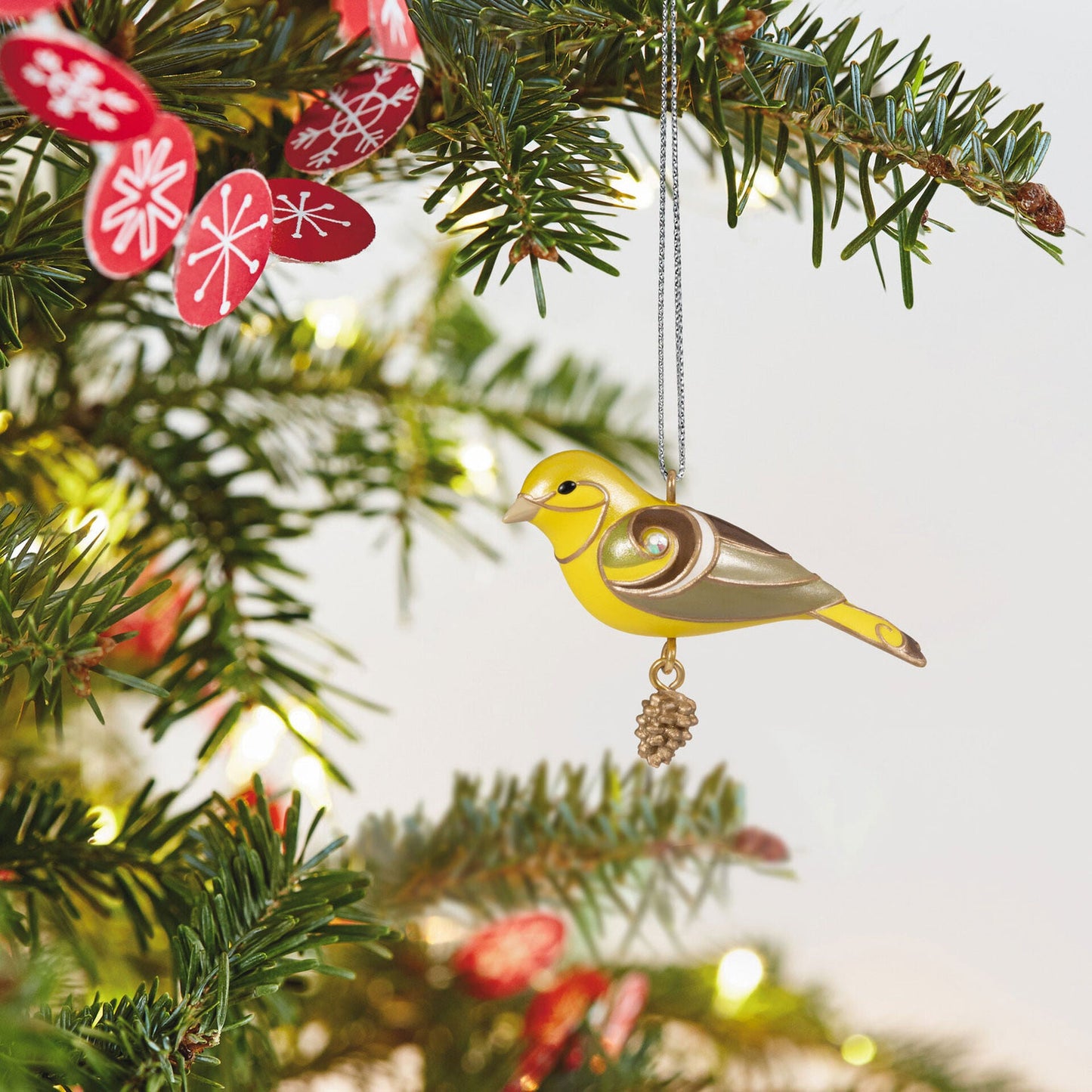 Mini Lady Western Tanager Ornament, 1.09", 2023 Keepsake Ornament