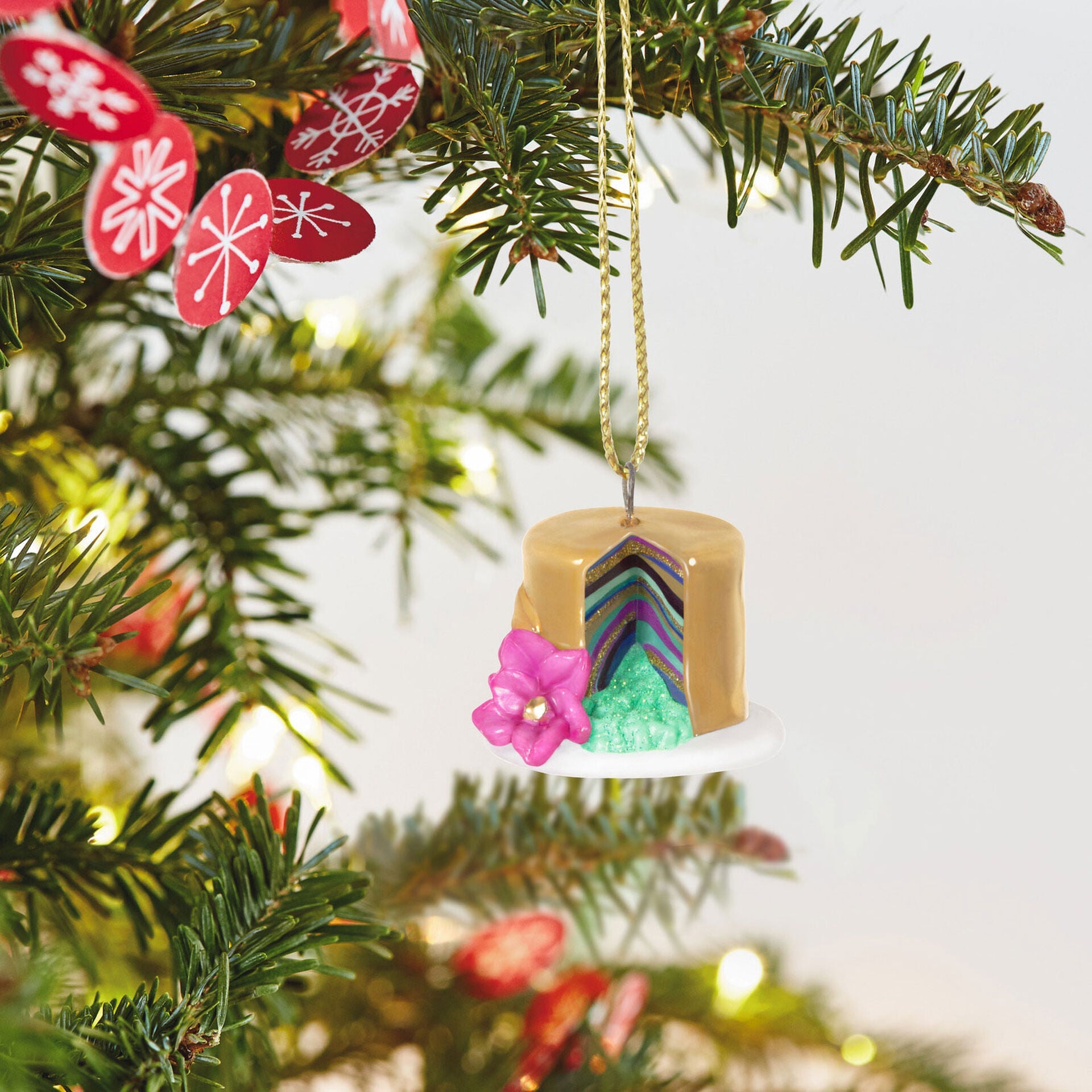 Mini Let's Celebrate!, 0.7", Porcelain and Metal, 2023 Keepsake Ornament
