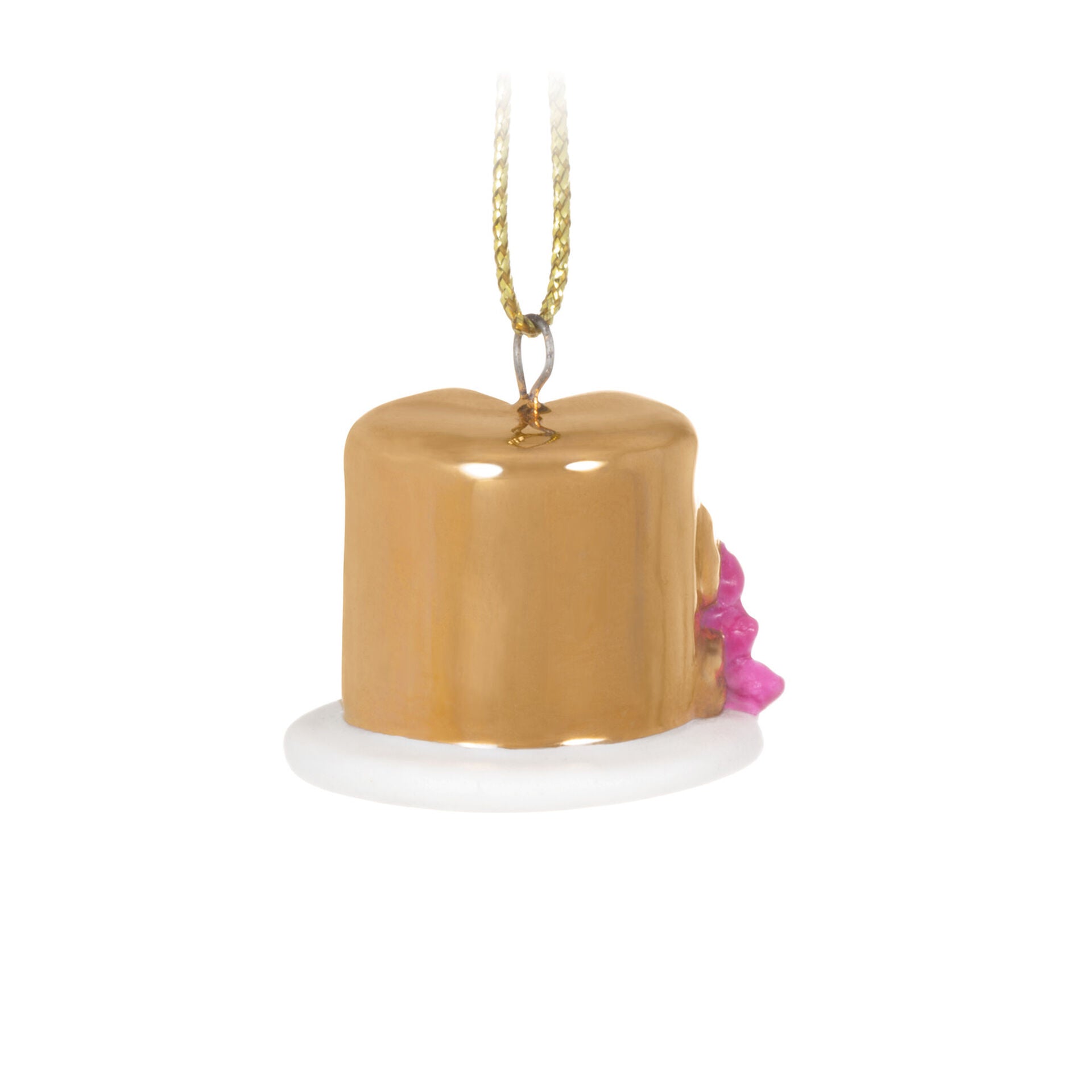 Mini Let's Celebrate!, 0.7", Porcelain and Metal, 2023 Keepsake Ornament